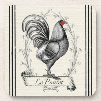 Franse Rooster Le Poulet Drankjes Onderzetter
