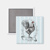 Franse Rooster Le Poulet Magneet (Voorkant / Achterkant)