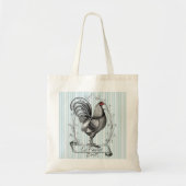 Franse Rooster Le Poulet Tote Bag (Voorkant)