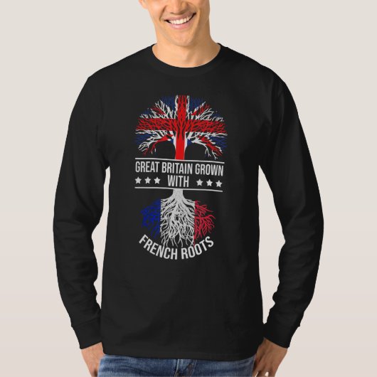 Franse roots Immigranten afkomst Groot-Brittannië T-shirt (Voorkant)