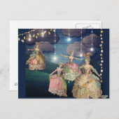 Franse royals dansend onder de lantaarns briefkaart (Voorkant / Achterkant)