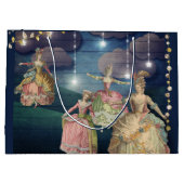 Franse royals dansend onder de lantaarns groot cadeauzakje (Achterkant)
