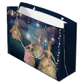 Franse royals dansend onder de lantaarns groot cadeauzakje (Achterkant Gekanteld)