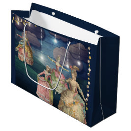 Franse royals dansend onder de lantaarns groot cadeauzakje