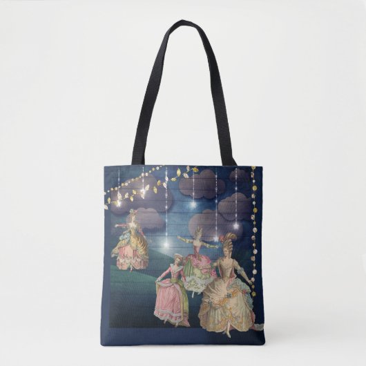 Franse royals dansend onder de lantaarns tote bag (Voorkant)