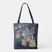 Franse royals dansend onder de lantaarns tote bag (Achterkant)