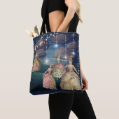 Franse royals dansend onder de lantaarns tote bag (Dichtbij)