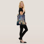 Franse royals dansend onder de lantaarns tote bag (Op model)