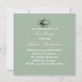  Franse roze cupcake verjaardagsfeestje Kaart (Achterkant)