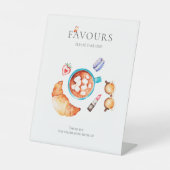 Franse roze  fiets reclamebord met voetstuk (Voorkant)