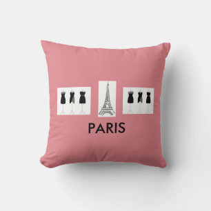 Franse roze Paris Thema Kussen