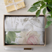Franse roze roodbaard collage kraft Tissuepapier (Geschenk)
