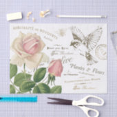 Franse roze roodbaard collage kraft Tissuepapier (Craft)