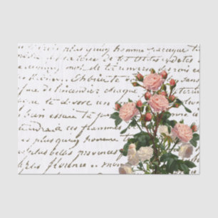 Franse roze roze roze rode  tissuepapier