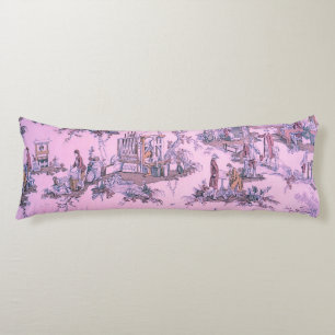Franse Roze Toile de Jouy Chinoiserie Stijl Rustie Lichaamskussen