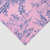 Franse Roze Toile Rococo Rustieke Stijl Decoupage Tissuepapier (Detail)