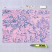 Franse Roze Toile Rococo Rustieke Stijl Decoupage Tissuepapier (Craft)
