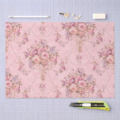 Franse Roze Victoriaans Stijl Bloemen Decoupage Tissuepapier (Craft)