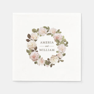  Franse Rozen Aangedreven bruiloft Napkin Servet