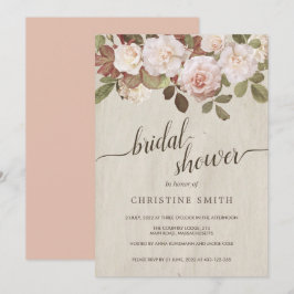 -Franse Rozen Bridal Shower Kaart