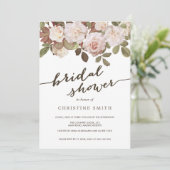 -Franse Rozen Bridal Shower Kaart (Staand voorkant)