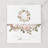 Franse Rozen bruiloft Plaatskaartje (Buitenkant ongevouwen)