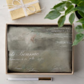 Franse Rozen en Ephemera-ontkoppeling Tissuepapier (Geschenk)