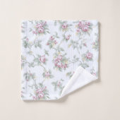  Franse Rozen en stripes Bad Handdoek (Wasdoekje)