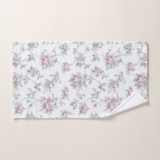  Franse Rozen en stripes Bad Handdoek (Handdoek)