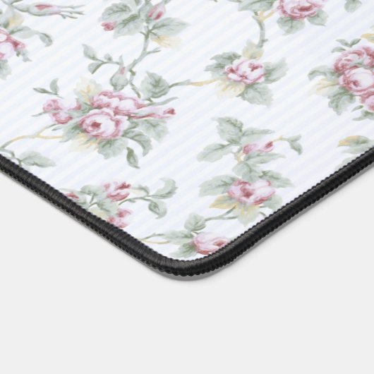  Franse Rozen en stripes Bureaumat (Hoek)