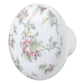 Franse Rozen en stripes Keramische Knop (Rechts)