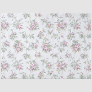  Franse Rozen en stripes Tissuepapier