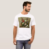 Franse Rozen en volken, 1881 T-shirt (Voorkant volledig)