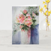 Franse Rozen - Fine Art Greetings Kaart (Gele Bloem)