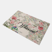 Franse Rozen Floral Welcome Doormat Deurmat (Schuin)