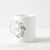  Franse Rozen Monogram koffie Mok (Voorkant links)