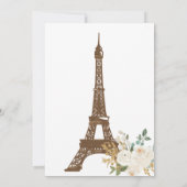 franse Rozen olifantenweddenschap bewaren de datum Save The Date (Achterkant)