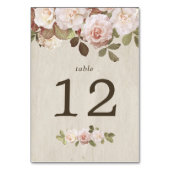 Franse Rozen Tabelnummer Kaart (Achterkant)