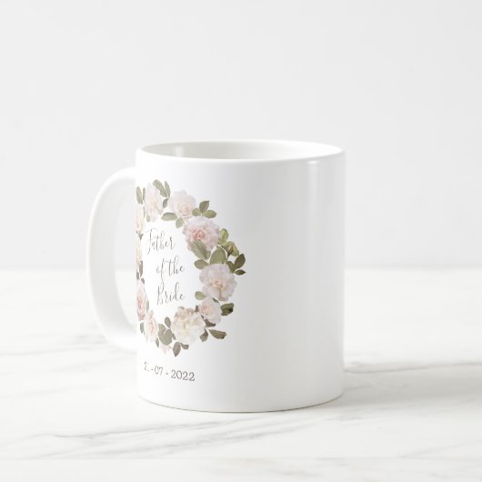  Franse Rozen Vader van de Mok van de Bride (Voorkant links)