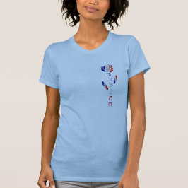 Franse Rozen vlag T-shirt