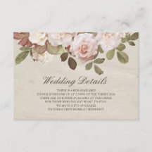  Franse Rozen Wedding Details Kaart