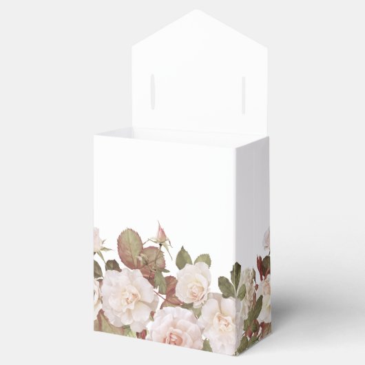Franse Rozen Wedding Favor Box Bedankdoosjes (Geopend)
