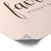  Franse Rozen Wedding Favor Sign Poster (Hoek)