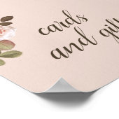  Franse Rozen Wedding Favor Sign Poster (Hoek)