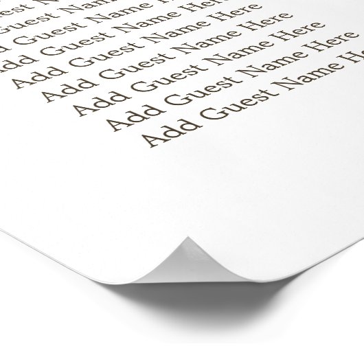 Franse Rozen Wedding XL-zitplaats Poster (Hoek)