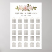 Franse Rozen Wedding XL-zitplaats Poster (Voorkant)