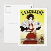 Franse rundvleessoep adverteren Briefkaart (Voorkant / Achterkant)