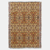  Franse rustieke herfst Herfst bruin Damask Deken (Voorkant Verticaal)