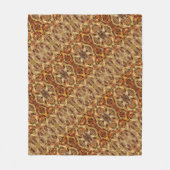  Franse rustieke herfst Herfst bruin Damask Fleece Deken (Voorkant)