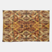 Franse rustieke herfst Herfst bruin Damask Theedoek (Horizontaal)